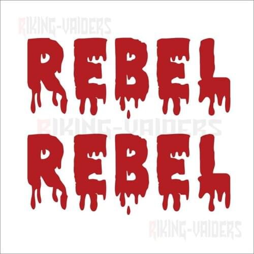 Custom Vinyl Decal Sticker BLOOD Letter Decals Fuel Tank Stickers For Honda Rebel CA250 CMX250 CMX450