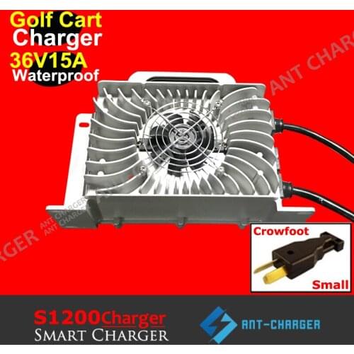 Waterproof 36 Volt 15 Amp DS TXT CrowsFoot Powerwise Battery Charger for EZ-GO Yamaha Club Car Golf Cart Fully Medalist 36V 15A