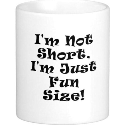 Im Not Short Im Just Fun Size High Quality White Coffee Mugs Tea Mug Customize Gift By LVSURE Ceramic Mug Travel Coffee Mugs