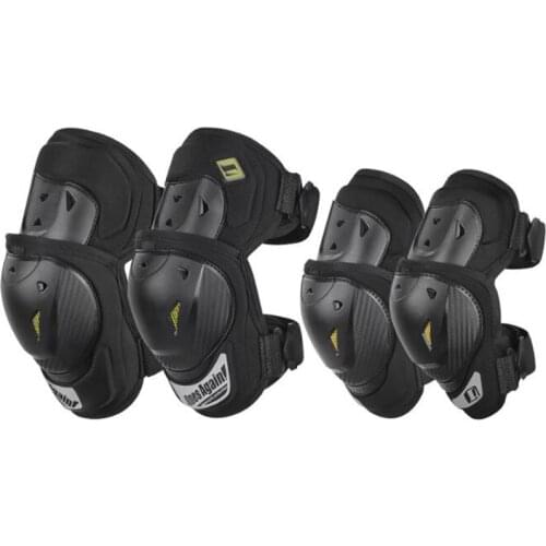 Motorcycle Knee Protector Moto MX MTB Elbow & Knee Pads Set Motocross Protective Gear Knee Guards Suit Kneepad CE EN1621-1