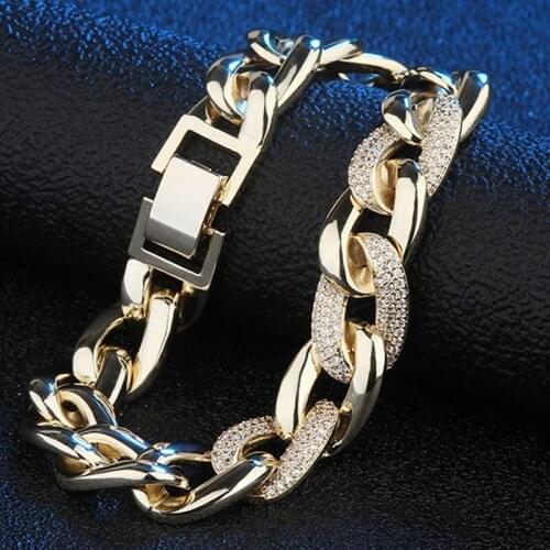 Zlxgirl luxury Dubai Gold china bracelet best mens party couple gifts perfect Mirco pave zirconia copper bracelet and bangle