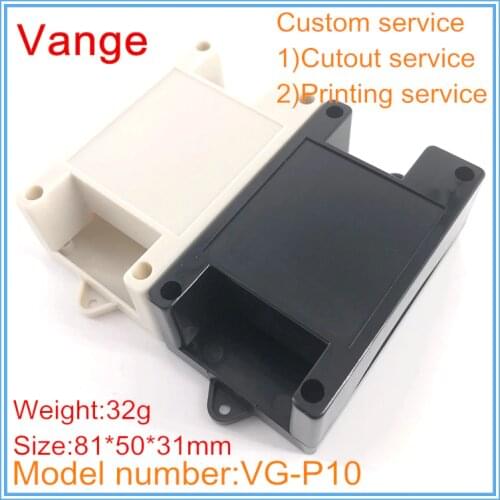 1pcs/lot injected mold extruded junction box 81*50*31mm ABS plastic project box enclosure for terminal block module