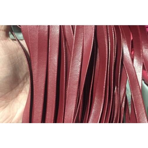 100m Dark Red Pu Faux Leather Cord Flat lether Soft Cord Faux Pu Lace Beading String Bracelet Necklace Crafts