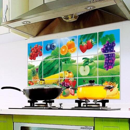 AsyPets Waterproof Self Adhesive Anti-oil High Temperature Resistant Kitcken Wall Sticker Decor