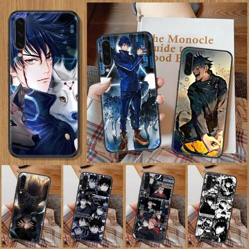 Jujutsu Kaisen Fushiguro Megumi Phone Case For Samsung Galaxy A 10 12 20E 21S 30 32 40 50 51 52 70 71 72 5 6 7 2016 2018 black