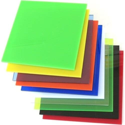 Black Acrylic Sheet Plate Plastic Plexiglass Panel 8*8cm DIY Model