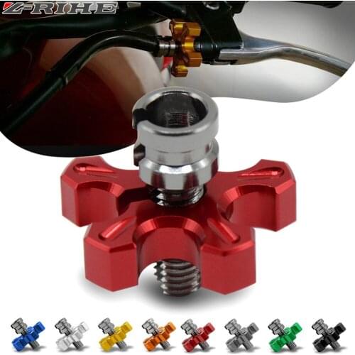For SUZUKI Clutch Cable Wire Adjuster M8/M10 Motorcycle Accessories CNC Aluminum For SUZUKI RMZ 250 RMZ250 07-17 2008 2009 2010