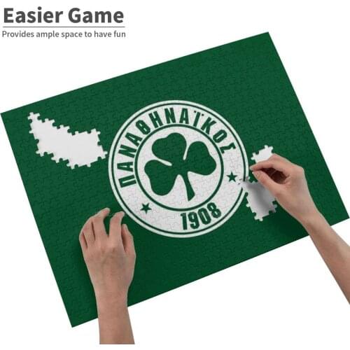 Panathinaikos Fc Jigsaw Puzzle For Adults Kids Diy Games Panathinaikos Football Club Soccer Crest Emblem Logo Team 1908 Greece