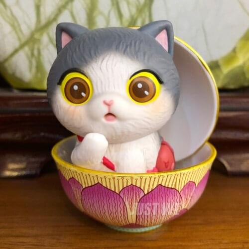 GuanFu Cats Blind Box Toys Guess Bag Caja Ciega Blind Bag Surprise Toys Anime Figures Cute Kittys Model Girl Birthday Gift