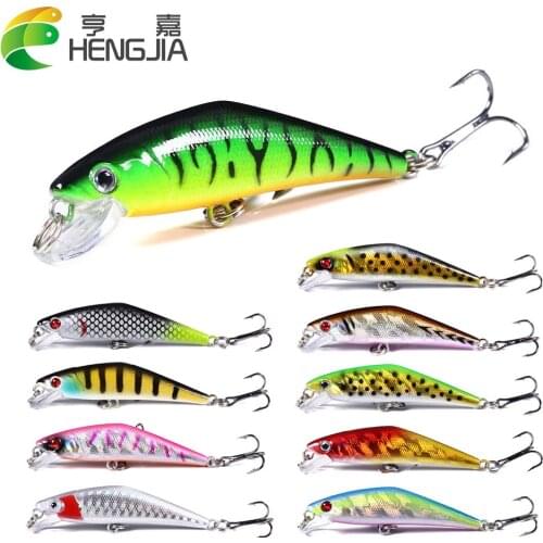 HENGJIA 1pcs 7cm 5g Small Fishing Wobbler Artificial Hard Crank Bait Freshwater Trolling Lure for Bass Pike