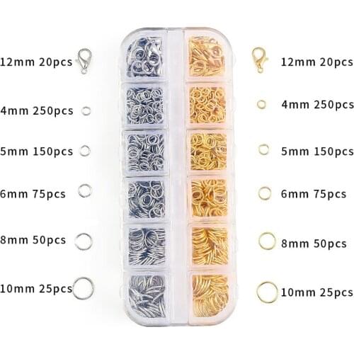 DIY Tool Open Jump Rings Charms Jewelry Making Beaded Pins Clamping Lobster Buckle Components Findings Accessories Kit Set Box