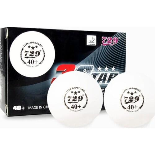 ITTF APPROVED 729 Friendship 3-Star Seamless 40+ Plastic Table Tennis Balls New MaterialPoly Ping Pong Balls 6pcs/box