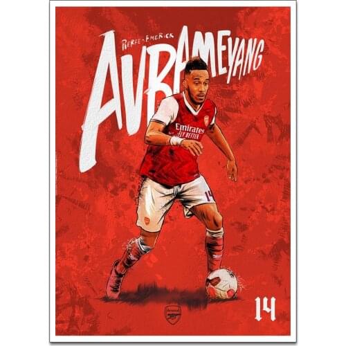 Pierre Emerick Aubameyang Canvas Paintings on The Wall Art Posters and Prints Nordic Art Wall Picture for Living Room No Frame