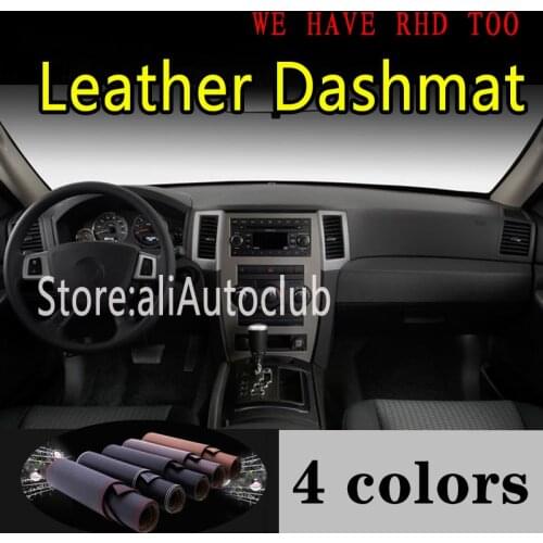 For Jeep Grand Cherokee G3 2004 2005 2006 2007 2008 2009 Leather Dashmat Dashboard Cover Dash Mat Sunshade Carpet Car Styling