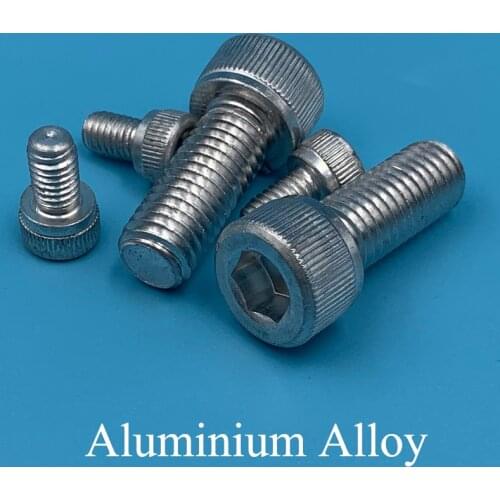 M3 M3*12/25/30/50 M3x12/25/30/50 6063 Aluminium Alloy Metric Thread DIN912 Allen Head Bolt Inner Hex Hexagon Socket Cap Screw