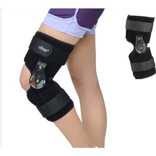 Medical Adjustable knee Joint Holder Hinged Brace Knee Support Pain Relife Orthosis Ligament Sport Injury Splint Sport Knee Pads