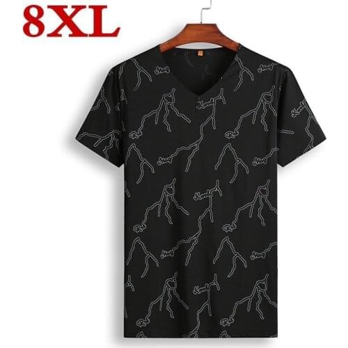 2020 plus size 8XL 7XL Simple creative design line cross Print cotton T Shirts Mens New Summer Style Short Sleeve Men t-shirt