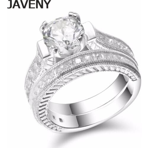 925 Sterling Silver Princess Cubic Zirconia Womens Girls Engagement Wedding Bridal Rings Sets Birthday Gifts 12pcs Lot Wholesale