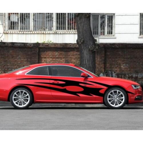 Car Decal Racing Sports Stripes 113'' for A5 A1 A3 Vinyl Graphics Motor Side Door Stickers ZC426