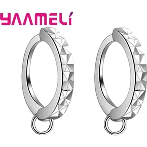 New Arrival Women Fashion Earring Findings 925 Sterling Silver DIY Jewelry Accessory Top Quality Trendy Earring Finding