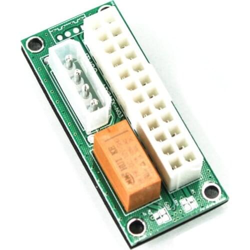 New Power Supply Adapter Connector Add2psu ATX 24Pin To 4pin Molex Synchronous Connector Riser Cable Card Extender Miner Mining