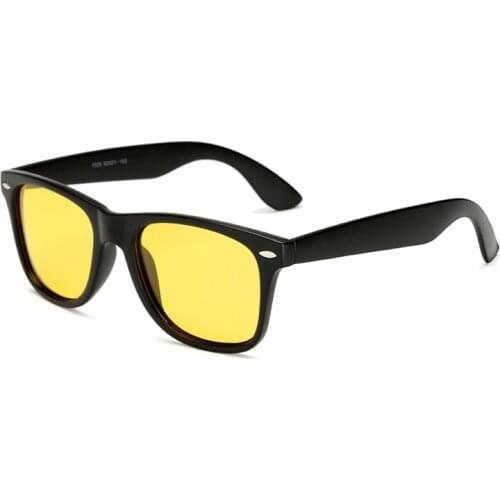 Polarized Men Women Night vision Sunglasses Drive Yellow Lens Vintage Square Male Female Sun Glasses for men High quality