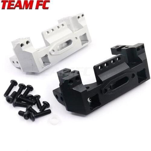 1PCS Aluminum Alloy Black/Silver Front Servo Stand Bumper Mount for 1/10 RC Crawler TRX-4 TRX4