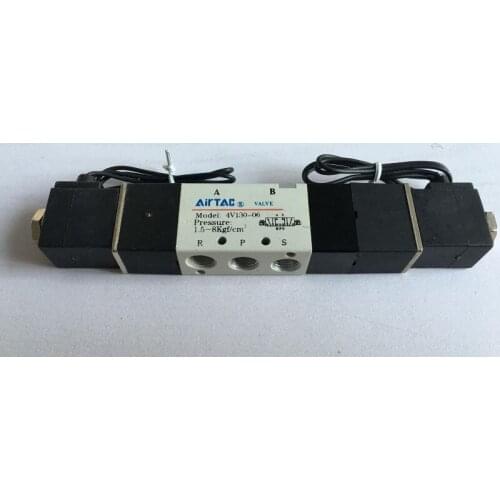 Air Solenoid Valves 4V130-06 3 Position 5 Port 1/8" Pneumatic Control Valve DC12V DC24V AC110V AC220V