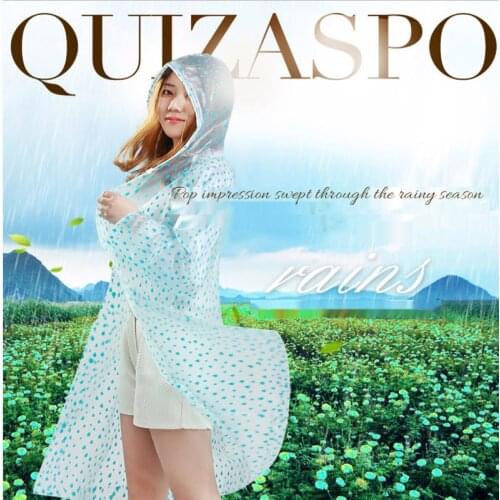 Paradise Transparent Raincoat Fashion Wind Long Waterproof Outdoor Travel Poncho Safe Pop Portable Men and Women SkinCare Fabric