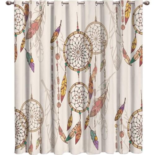 Retro Dreamcatcher Window Treatments Curtains Valance Living Room Bedroom Curtains Bathroom Bedroom Indoor Kids Window Valances