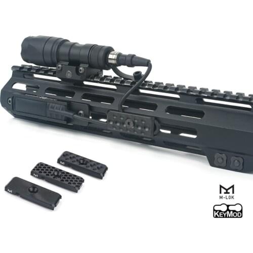 WADSN Airsoft KeyMod M-LOK Wireguide System Tactical Switch Wire Clamp For DBAL A2 PEQ15 Weapon Flashlight Hunting Accessories