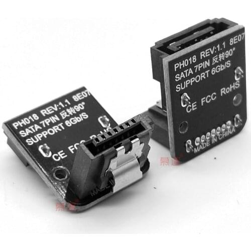 SATA Cable Hard Disk Driver SSD Adapter 90 Degree Bending SATA Cable for Computer Connection