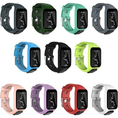 Silicone Replacement Wrist Band Strap For TomTom Runner 2 3 Spark 3 GPS Watch