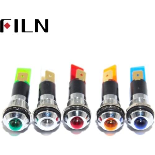 FILN FL1M-10SJ-1 red green yellow blue white led 6v 24v 36v 48v 110v 220v 12v indicator light