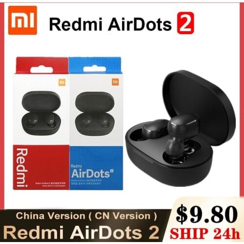 Original Xiaomi Redmi Airdots S Airdots 2 Bluetooth Earphones Mi Wireless Headphones TWS Earbuds Air Dots Headset Noise Control