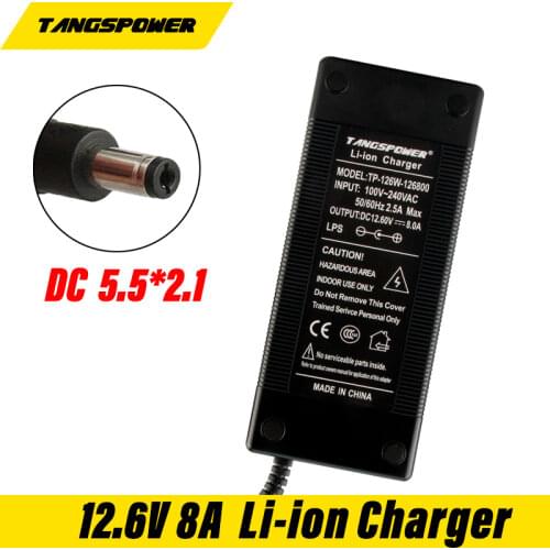 12.6V 8A intelligence lithium li-ion battery charger for 3Series 12V lithium polymer battery pack12.6V Charger