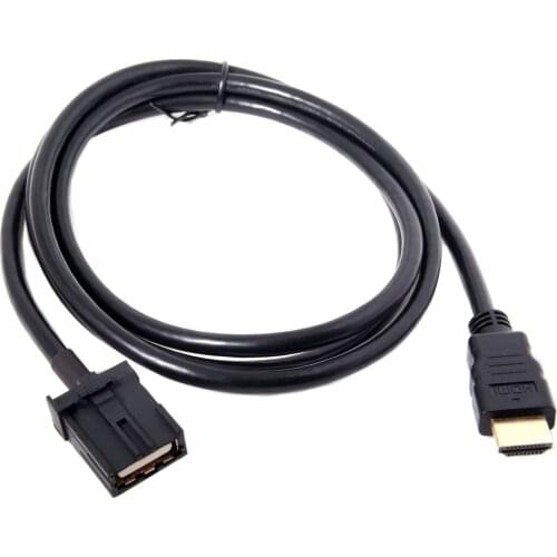 High Speed HDMI-compatible 1.4 Type E Male to Type A Male Video Audio Cable Automotive Connection Connector for Hyundai H1 Car