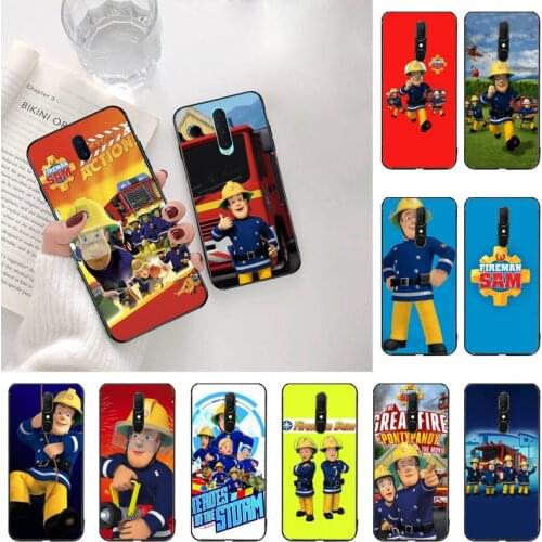 YJZFDYRM Fireman Sam Children Art Painted Phone Case For Oppo A5 A9 2020 A5S Reno2 z Renoace 3pro Realme5Pro