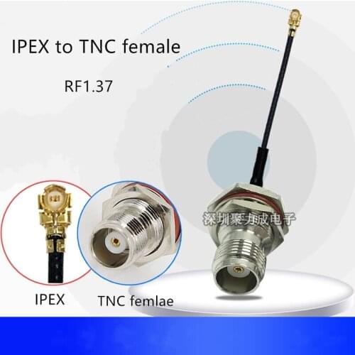 1pcs RF coaxial cable TNC female to IPEX extension cable U.FL to TNC female adapter cable IPX to TNC jumper RF1.37