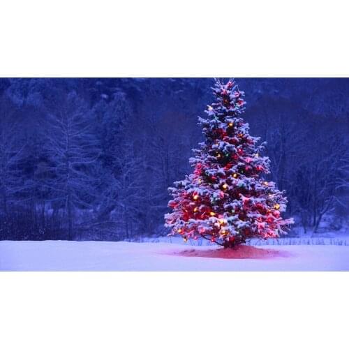 1 Piece Living Room Bedroom Modern Home Decoration Christmas Aesthetic moving LED Tree Picture Painting Print On Canvas\J0349