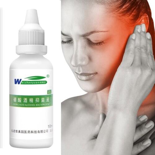 1 Pcs Ear Oil Boric Acid Alcohol Bacteriostat Softening Portable Effective 10ml can CSV