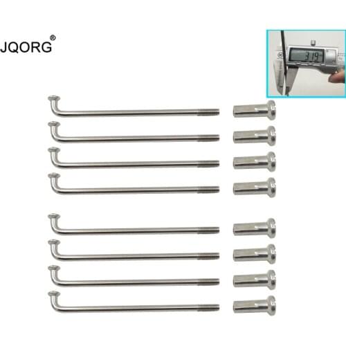 10 Gauge Diameter 3.2 mm J-bend Equal Diameter Lighting Sliver Color Electric Motorcycle Spokes 304 Stainless Steel E-bike Spoke