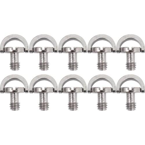 10X D-Ring 1/4Inch Mounting Mount Screw Thread For Camera Tripod Monopod Quick Release QR