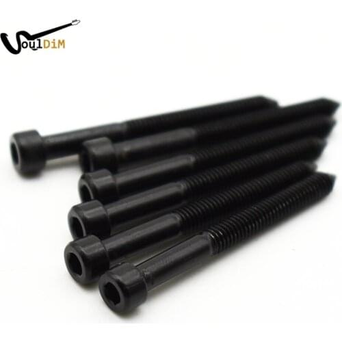 12pcs Electric Guitar Tremolo Bridge Saddle Lock String Hexagon Screw Clamp String Hex Screw Bolt M4*43MM
