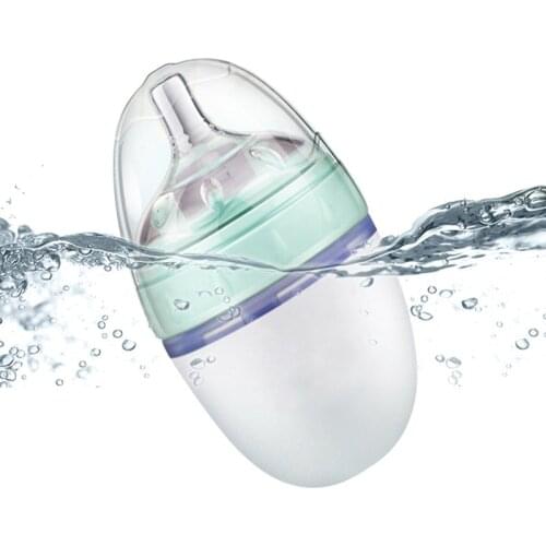 240mL/150mL Cute Silicone Feeding Bottle Water Bottle Baby Nipple Set Baby Feeding Bottle Newborn Feeding Bottle 0-36 Months