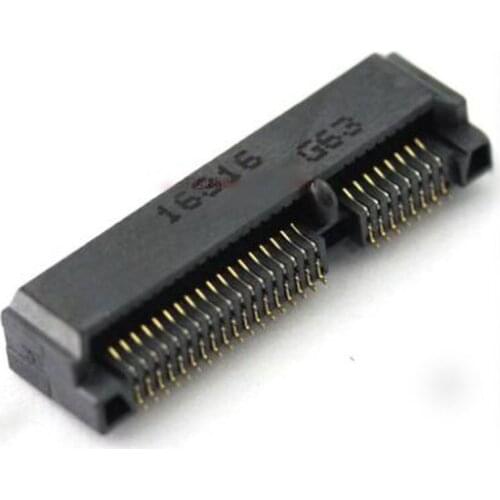 5PCS MINI PCIE socket Msata connector slot card holder 52P Bracket 4.0H/5.2H/5.6H/8.0H