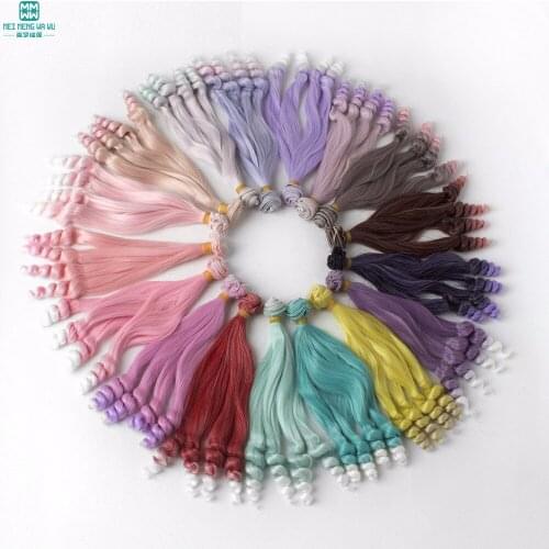 15cm*100CM Doll accessories Screw curls hair for dolls fits 1/3 1/4 1/6 BJD/SD doll
