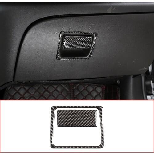 Car Interior Carbon Fiber Copilot Glove Box Handle Bowl Frame Cover Trim Accessories For Buick Regal 2017-2020