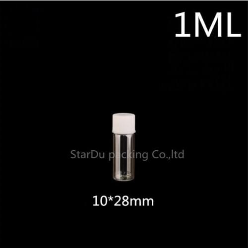 Free shipping 1000pcs/lot diameter 10*28mm 1ml glass bottle screw cap for vinegar alcohol, carft/storage candy bottles