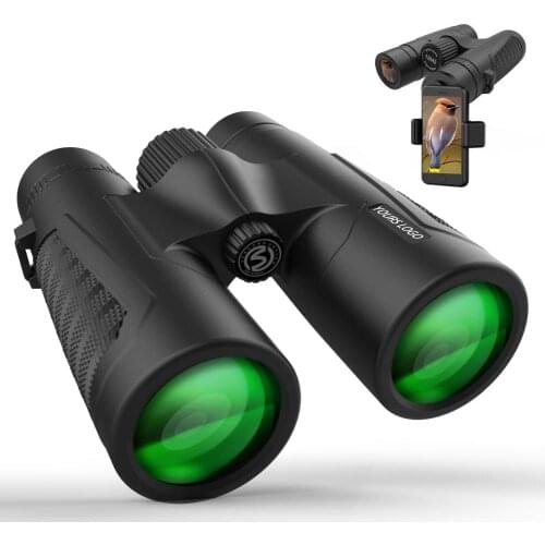 12x42 High Brightness Binoculars HD Professional Telescopes with Clear Weak Light Vision for Performance Shooting